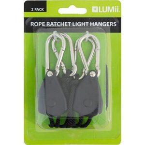 LUMii Rope Ratchet hangers / adjustable hanging set / Heavy duty 68kg pair
