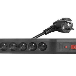 ARC Power strip 5-socket extension cable with 3m switch and fuse