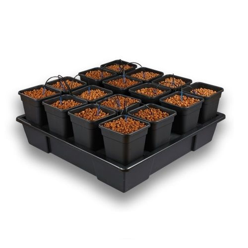 WILMA XXL hydroponic system 16 x 11L - 115x115xh20cm 1 WILMA XXL hydroponic system 16 x 11L - 115x115xh20cm