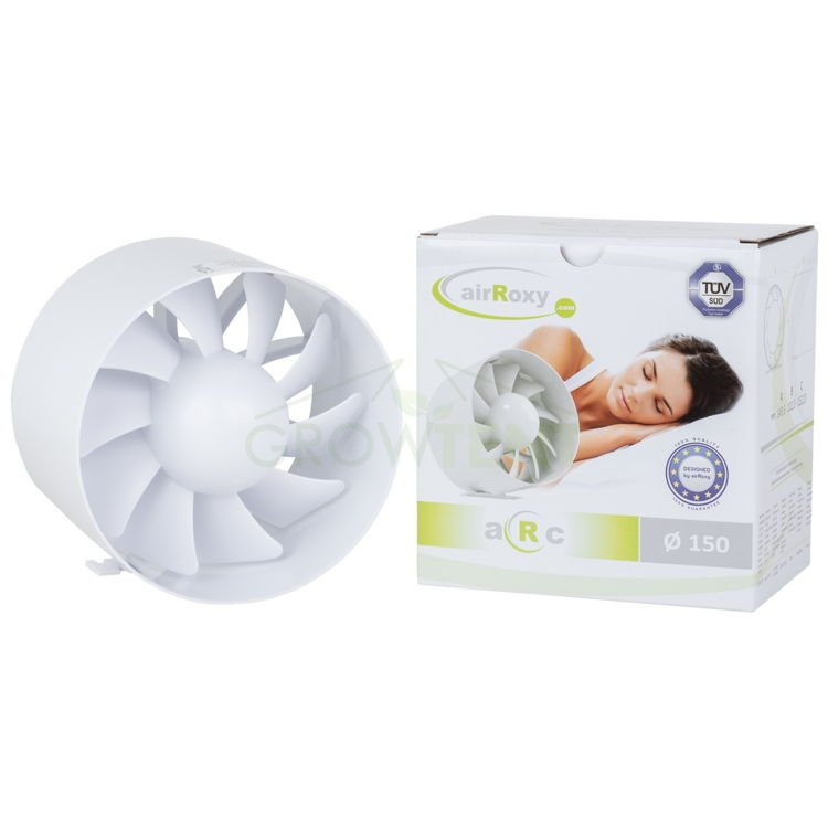 airRoxy quiet (silent) axial-duct fan 150mm 257m3 1 airRoxy quiet (silent) axial-duct fan 150mm 257m3