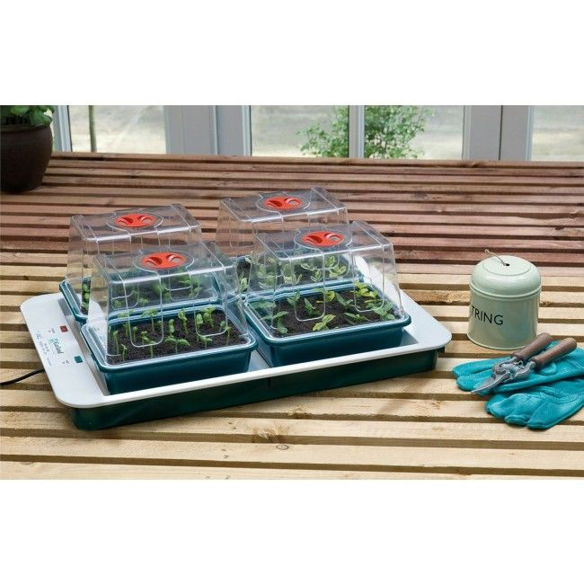 Garland electric propagator with heating - 4 trays Garland 59x41x20cm 50W 1 Garland electric propagator with heating - 4 trays Garland 59x41x20cm 50W