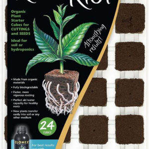 Growth Technology Root Riot 24 cubes tray - organic starter cubes for seeds and cuttings