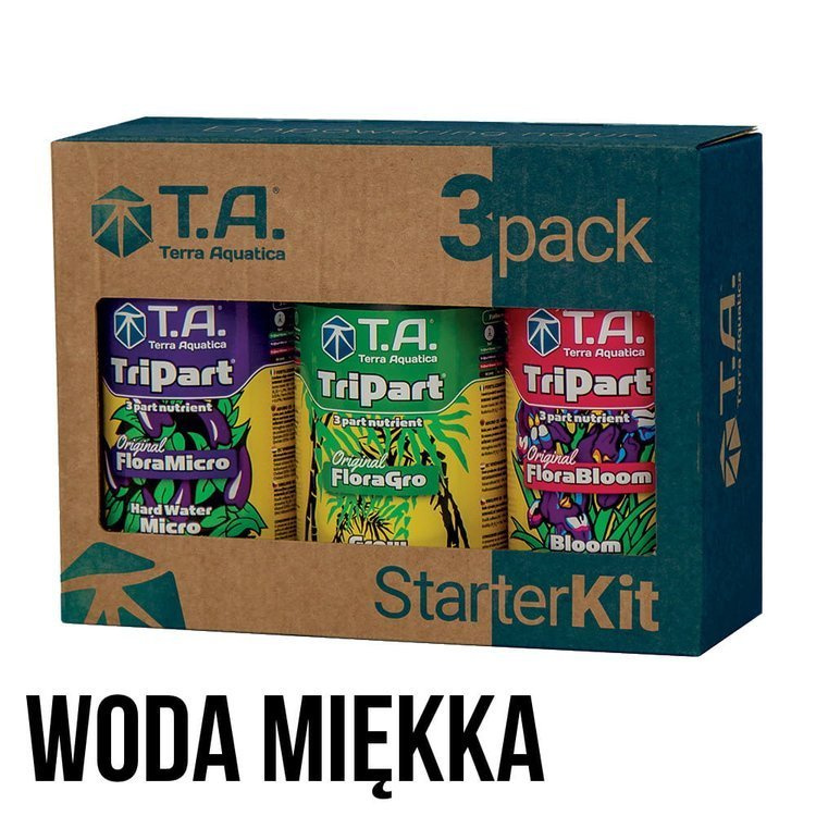 GHE Terra Aquatica TRIPACK FLORA SOFT - (SOFT WATER) + GHE pH down 1 GHE Terra Aquatica TRIPACK FLORA SOFT - (SOFT WATER) + GHE pH down