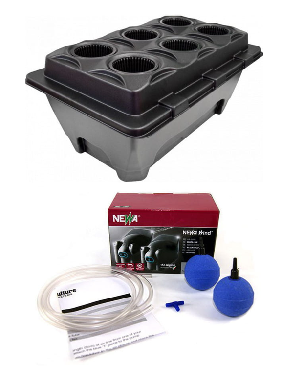 DWC OXYPOT 70L, Complete hydroponic system for 6 plants, 82x53xh37cm / 70L NUTRICULTURE 1 DWC OXYPOT 70L, Complete hydroponic system for 6 plants, 82x53xh37cm / 70L NUTRICULTURE