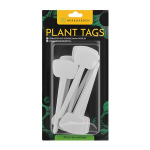 Herbgarden Plant Tags - white garden markers 20pcs