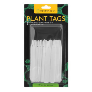 Herbgarden Plant Tags - white garden markers 30pcs