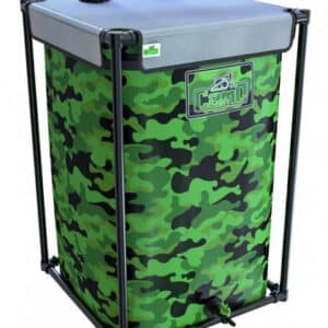 Portable grüne Camouflage-Wassertank mit stabilem Rahmen, Produktansicht EliteGrower