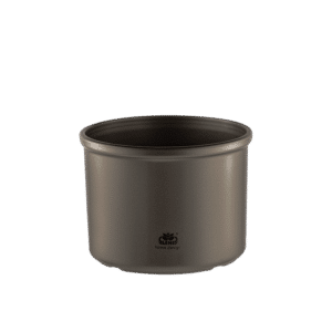 LENI CORONA 11/9 gloss cylindrical pot cover - Dark Silver
