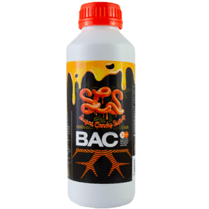 Bottle of BAC orange candy syrup mit rotem Deckel, EliteGrower