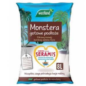 Westland Monstera Substrate Potting Soil Mix Enriched with Seramis 8L