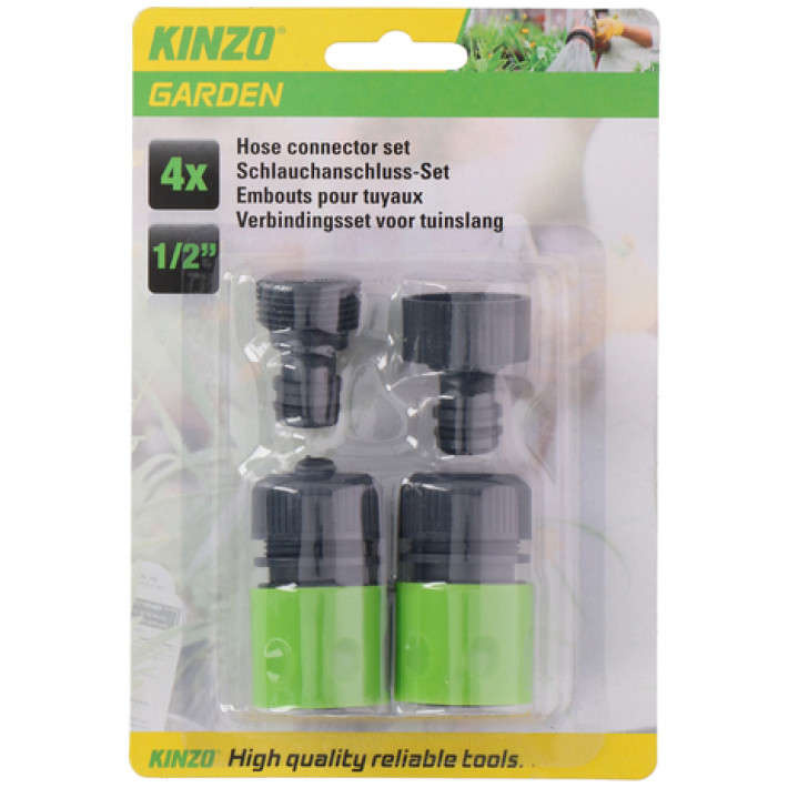 Kinzo Garden Garden - set of hose connectors 1/2" - 4 pcs 1 Kinzo Garden Garden - set of hose connectors 1/2" - 4 pcs