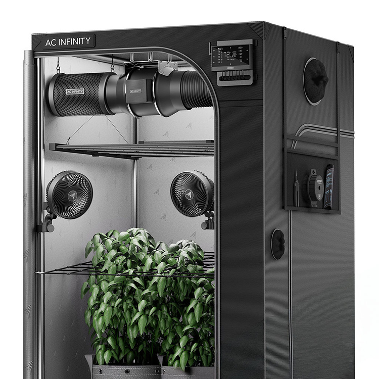 AC Infinity AI+ Grow Tent Kit 120x120x200 cm – Complete 500W LED Indoor Grow System with 150 mm Ventilation & Controller AI+ 1 AC Infinity AI+ Grow Tent Kit 120x120x200 cm – Complete 500W LED Indoor Grow System with 150 mm Ventilation & Controller AI+