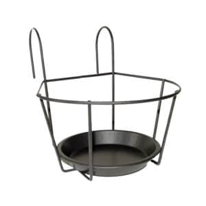 Esschert Design – Balcony Pot Hanger L 22xh22cm black