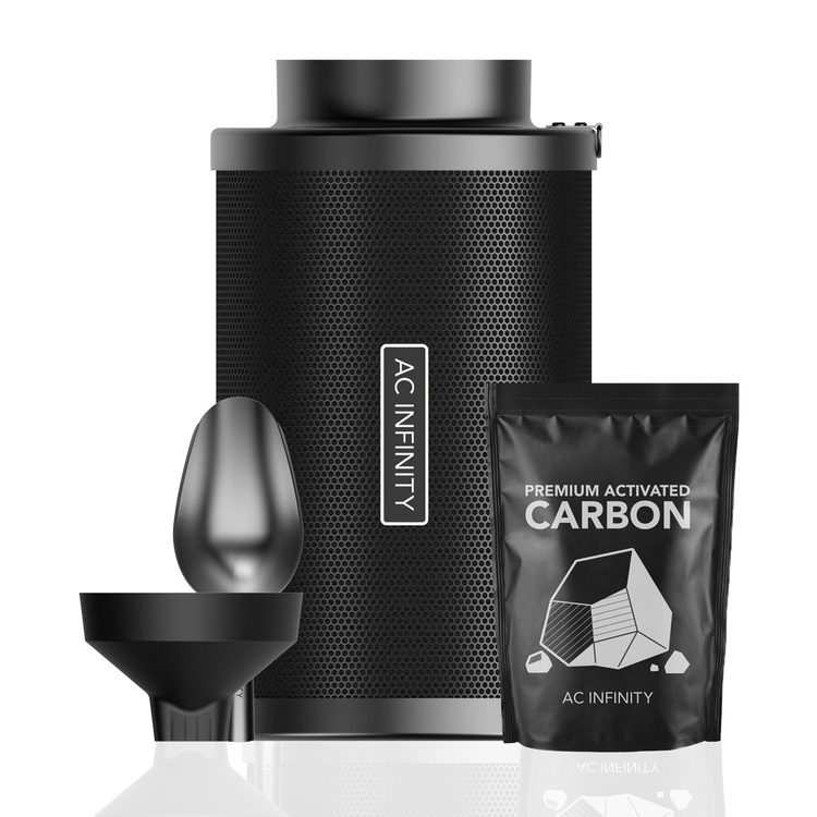 AC Infinity Refillable Carbon Filter Kit 150mm with Extra Charcoal Refill (3,6kg) 1 AC Infinity Refillable Carbon Filter Kit 150mm with Extra Charcoal Refill (3,6kg)