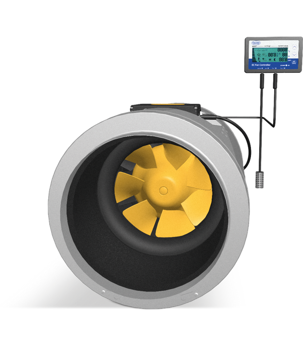 Duct fan Can Fan Q-Max EC speed fi 200mm 1203m3/h - speed controllable 1 Duct fan Can Fan Q-Max EC speed fi 200mm 1203m3/h - speed controllable
